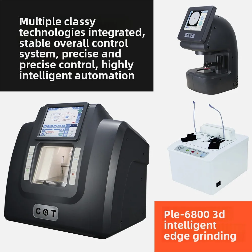 PLE-6800 3D Patternless Auto Lens Edger Machine with Lens Scanner Optical Lens Grinding Edging Equipment for Optical Shop