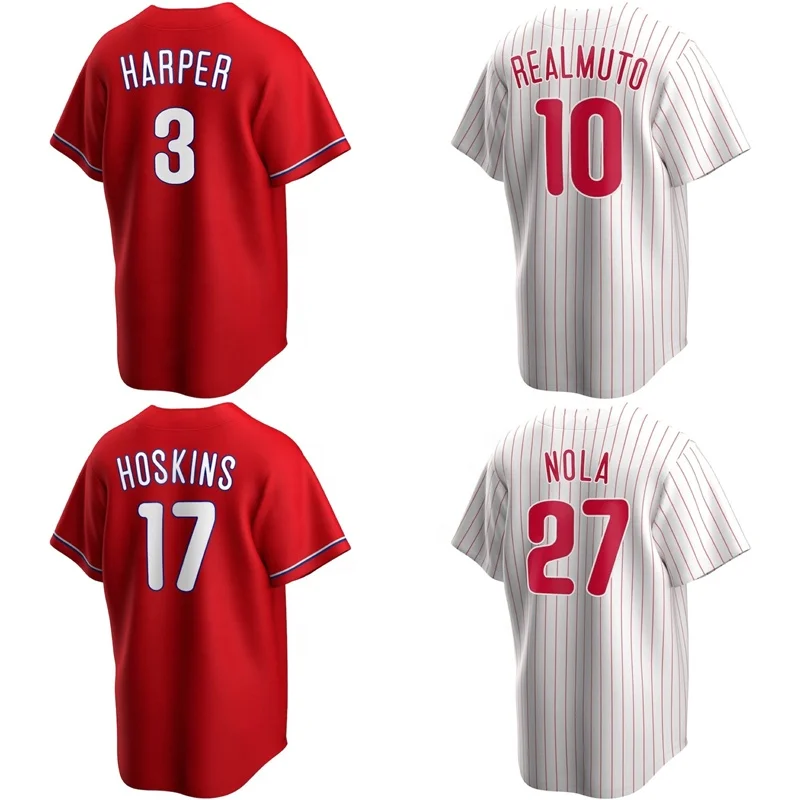 Wholesale Best Quality Customizable Stitched #5 Bryson Stott #7 Trea Turner  #12 Kyle Schwarber #3 Bryce Harper American Baseball Jersey From  m.