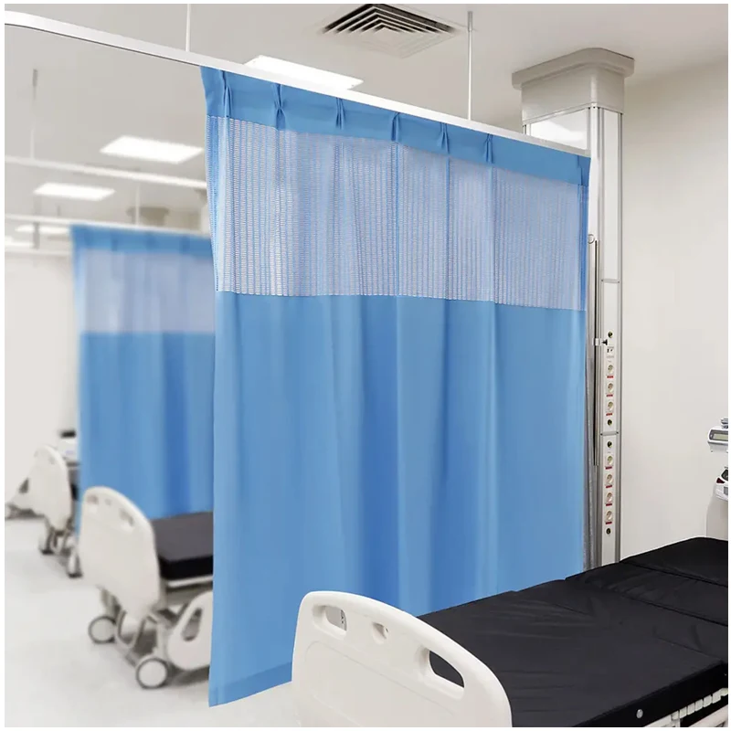 ICUMedical Cubical Shower Privacy Partition Ward Portable Bed Screen Movable Hospital Curtain in Emergency Room Medical Curtains