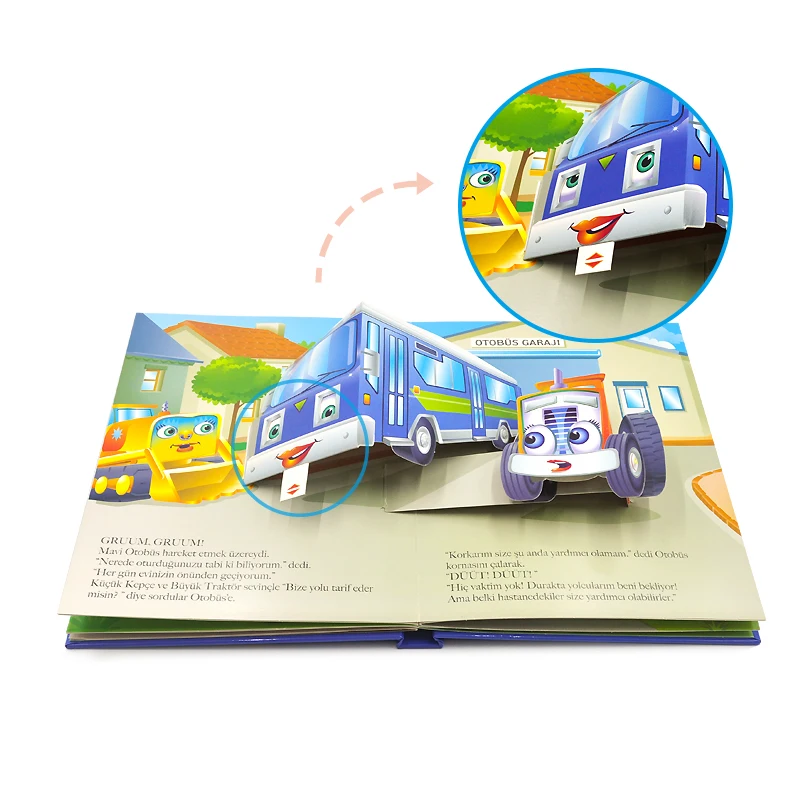 Professional Factory Hardcover Book Printing Custom Drawing Colorful Cover Children's Board Book Baby 3D Pop up Book