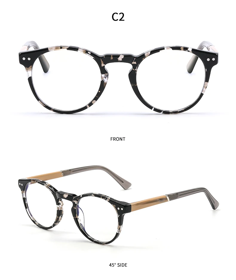 Aochi High Quality Unique Man Hand Made Acetate Optical Frame Retro