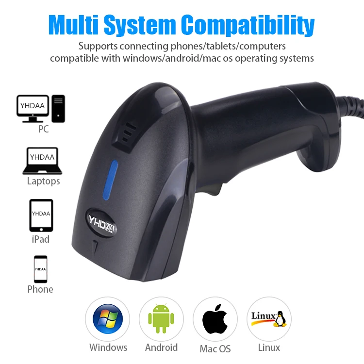 ma_c様確認用 ワイヤレス2D QRコードスキャナーAztec & PDF417サポートCMOSイメージ