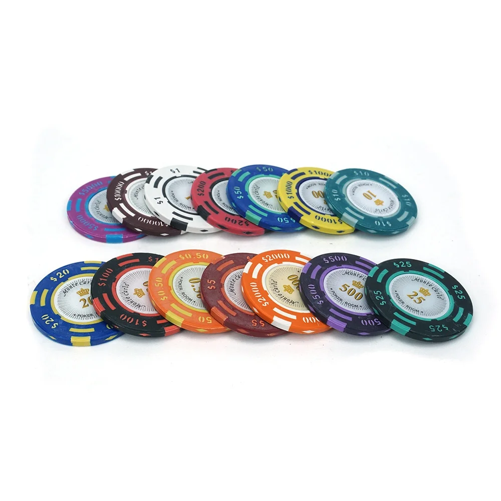 ポーカーチップ☆モンテカルロ・ミリオンズ☆200枚Cセット ポーカーチップ 約200枚 カジノチップ モンテカルロ Poker Club