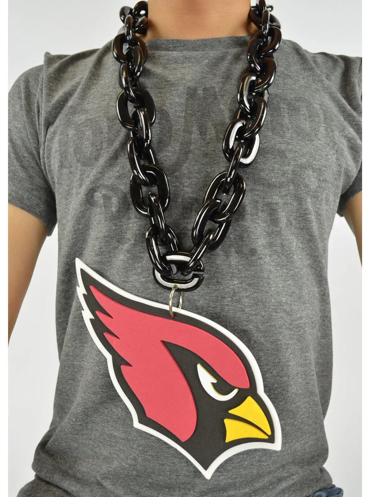 New NCAA Louisville Cardinals RED Fan Chain Big Necklace Foam