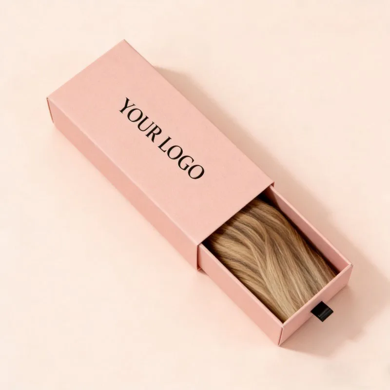 Veliki prodavač prilagođivane kartonske perike za kosu, proširenje pakiranja, profesionalna sklopljiva papirna kutija, embosiranje, izrađena od recikliranih materijala