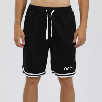 New arrival mesh shorts custom design print logo quickly dry running athletic mesh shorts with pockets