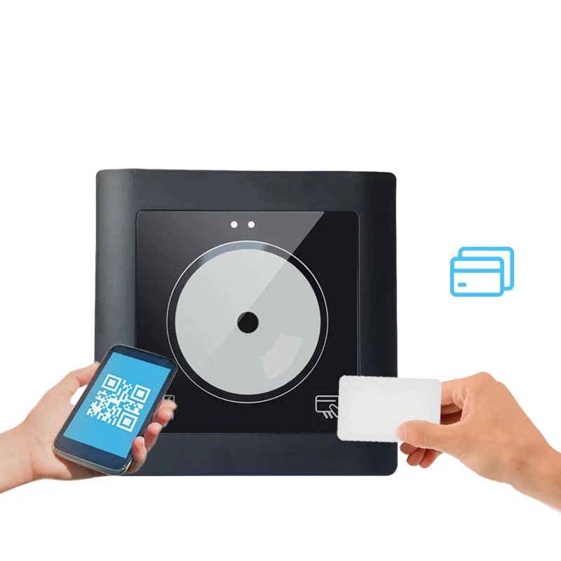 Zhongyan RFID 125kHz QR Code Card Reader With Hd Camera Wiegand26 34 Interface 2D QR Code Reader for Access Control System
