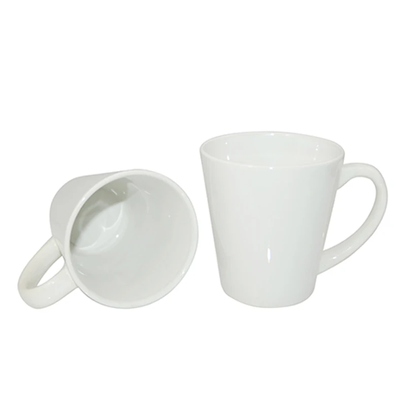 White Ceramic Sublimation Latte Mug - 12oz.