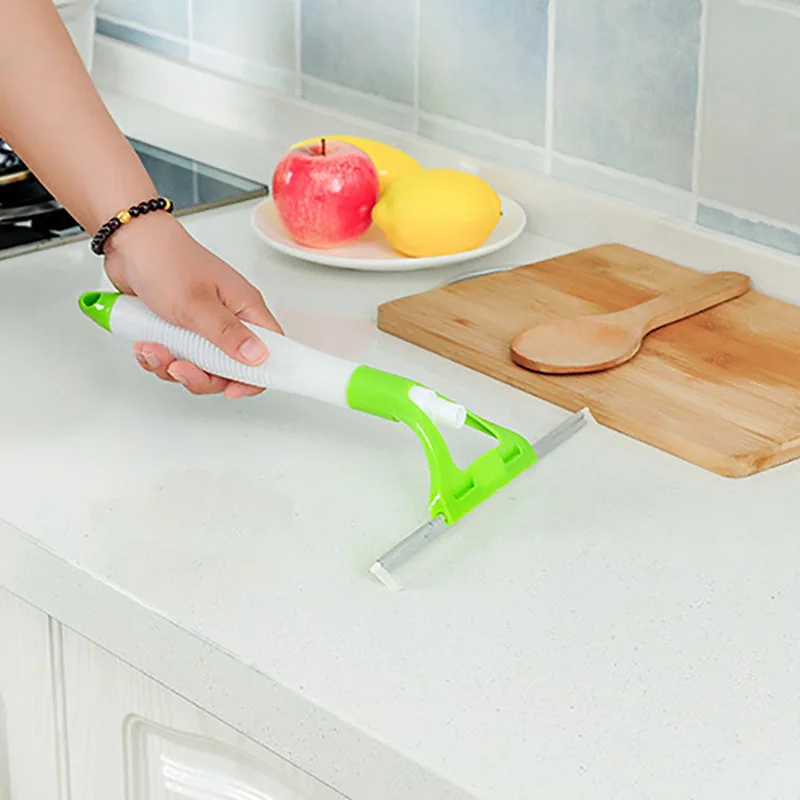 FF438 2 in 1 Window Wiper Cleaner with Sprayer  Car Windshield Squeegee Cleaning Tools Glass Wiper