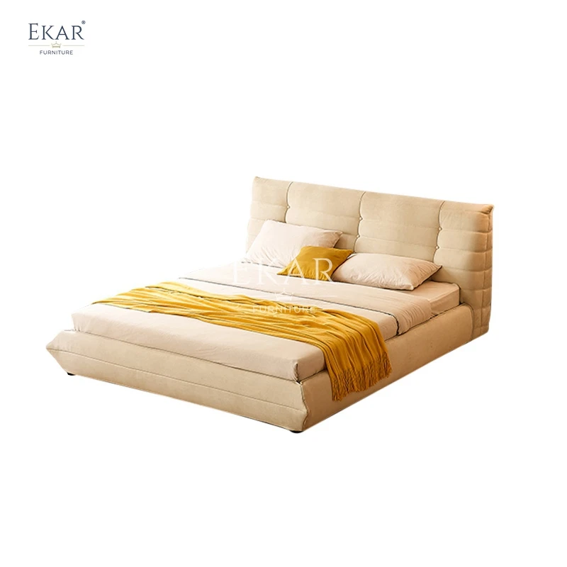 New Design Modern Ekar Velvet Upholstered Bedroom Bed