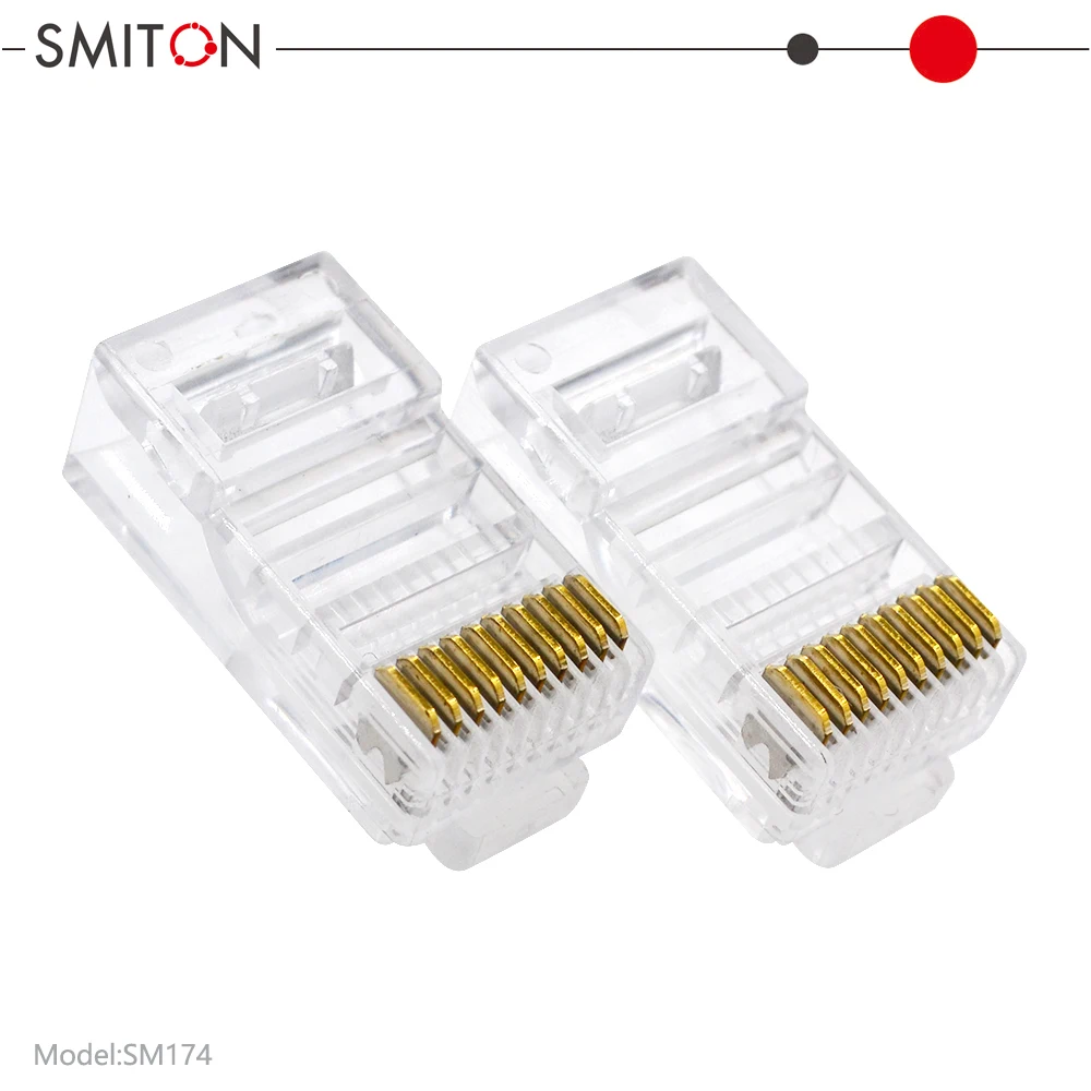 Rg45 Cable Plug RJ50 Conector Rj 45 Male Plug Cat 23awg 10 Pin Female 10p10c Connecteur Rj45 Connector