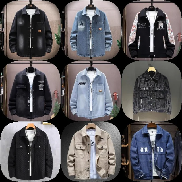 Custom logo man's shirt collar plain lined heavy canvas cargo pockets coaches jacket mens designer work jacket