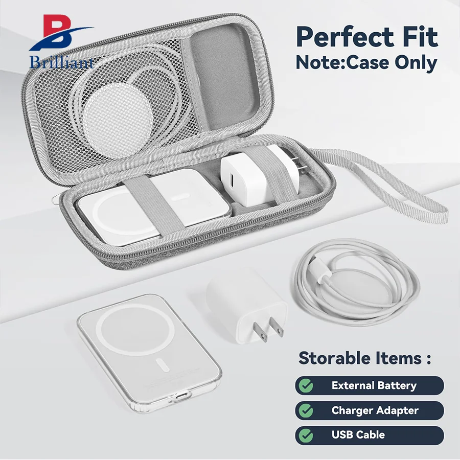 Brilliant Customized Hard Travel Case for MagSafe Magnetic Power