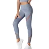 Leggings patchwork a rete-4