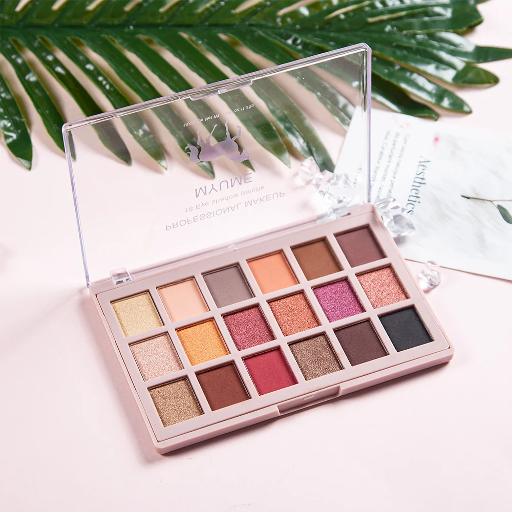 18 Color Eyeshadow Palette Shimmer Matte Fine Glitter Ins Style Eye