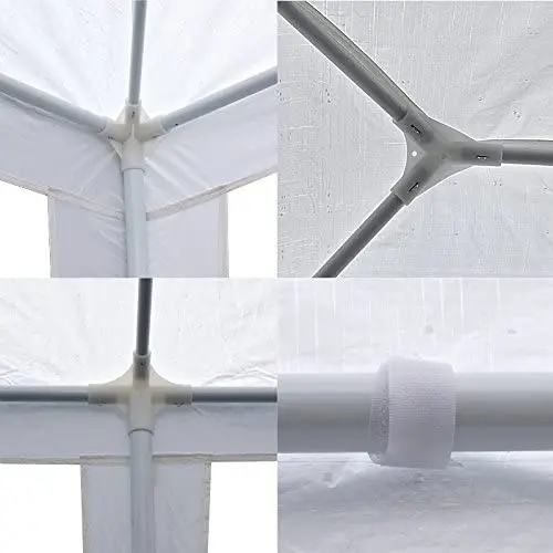 Sommerfest 3x6m 500 g/m² Chapiteau tente PVC étanche galvanisé 3x6 m /  galvanisé / blanc