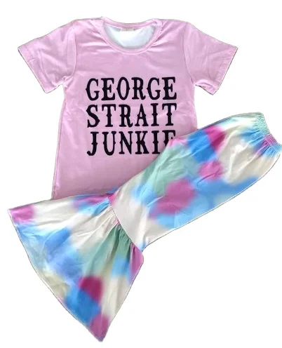 Conjunto De 2 Piezas De Manga Corta Para Bebés Y Niñas,Ropa De Boutique Con  Colores Tie-dye,Venta Al Por Mayor - Buy Nuevo Diseño Del Bebé De Volantes  De Las Niñas Conjuntos,Niños Tie-dye