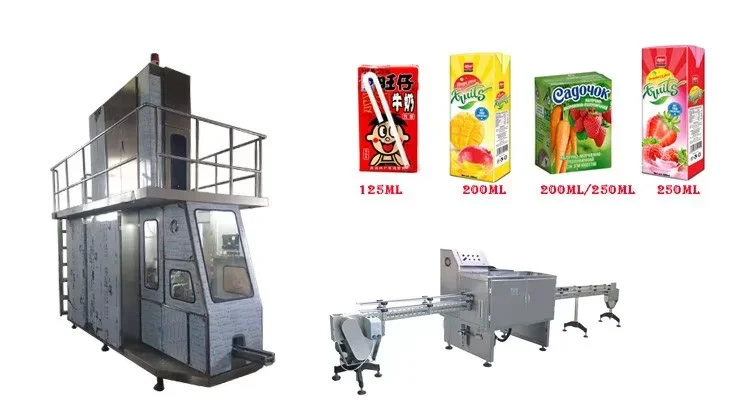 Juice Liquid Filling Machine Automatic Milk Juice Water Aseptic Brick Carton Filling Packaging Machine