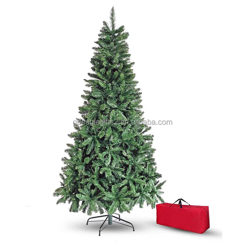EAGLEGIFTS Metal Tree Stands PVC&PE 7ft Christmas Tree Luxury Spare Parts Self-assembly Real Touch Christmas Tree