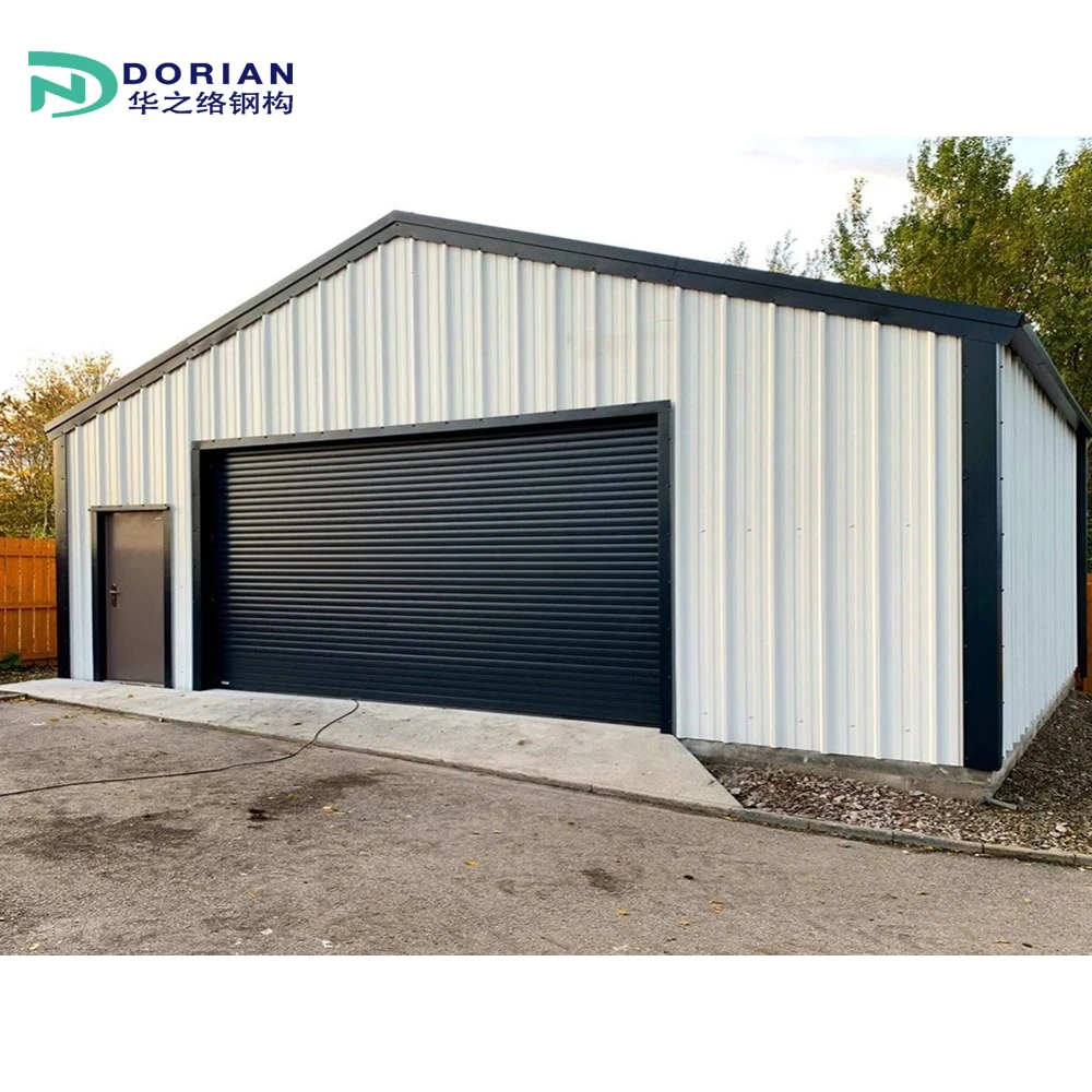 Modern Steel Structure Metal Prefabricated Garage Shed Storage Building for Trucks