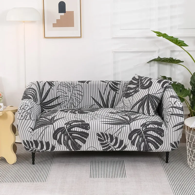 Wholesale Simple Triangle Printed Stretchable Sofa Cover Living Room Bedroom Hotel Office Sofa Cover