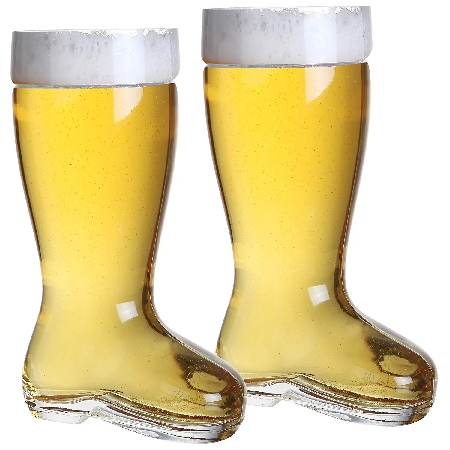 Funny Foot Boot Shape Customized Logo Beer Glass for Restaurants and Parties Football