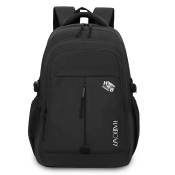 High Quality Black Men's Business Laptop Backpack Large Capacity Multifunction Travel Bag for School Wholesale Fashion Design