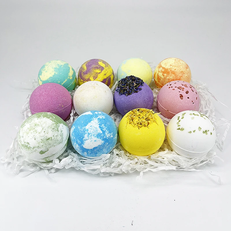 Christmas Gift Box 12 Pack Bathbombs Bubble Bath Fizzies High Quality ...