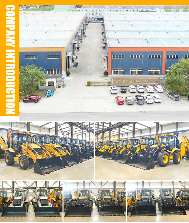 Factory Price Front End Loader 4x4 Backhoe Loader Land Leveling Small Wheel Loader Lifting Capacity 2.8 Tons
