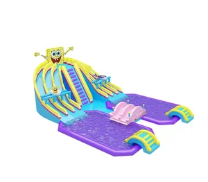 Portable Easy-carry Commercial Inflatable Pool Water Slides