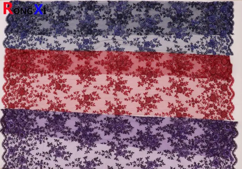 
Новая сетчатая ткань RXF1666 с бусинами Laxary по низкой цене 