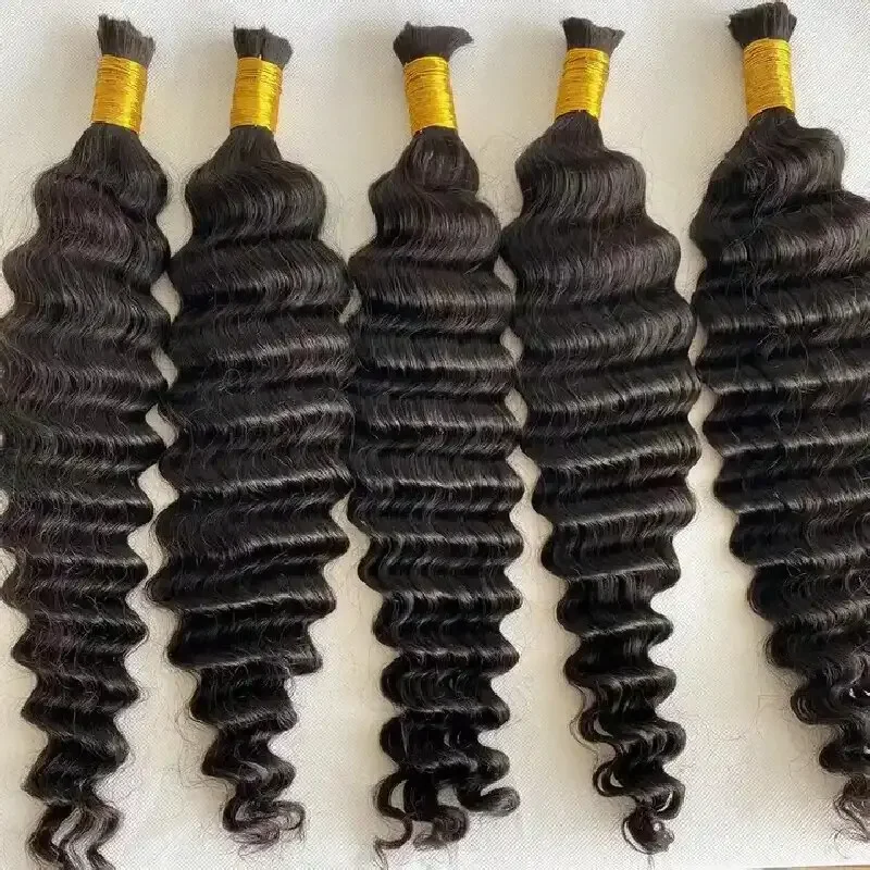 Deep Wave Echthaar Braiding Extensions Remy Haar Bündel_voghion.com