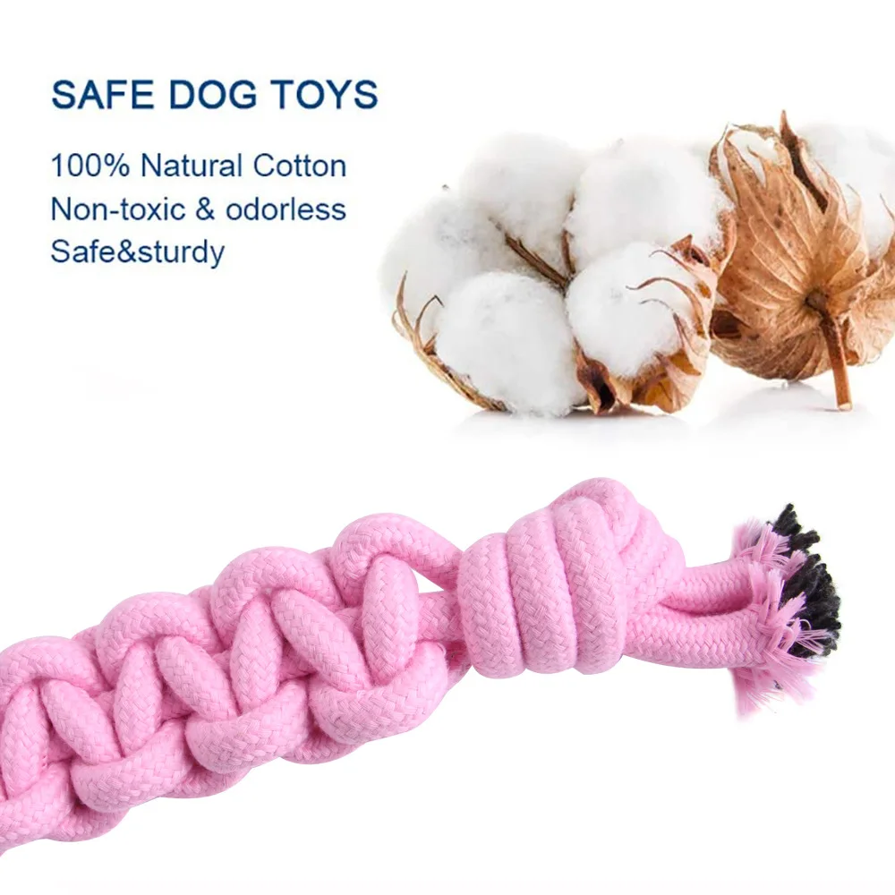 Eco Friendly Durable Braided Chewing Ropes Toy For Pets Toys And accessories supplier