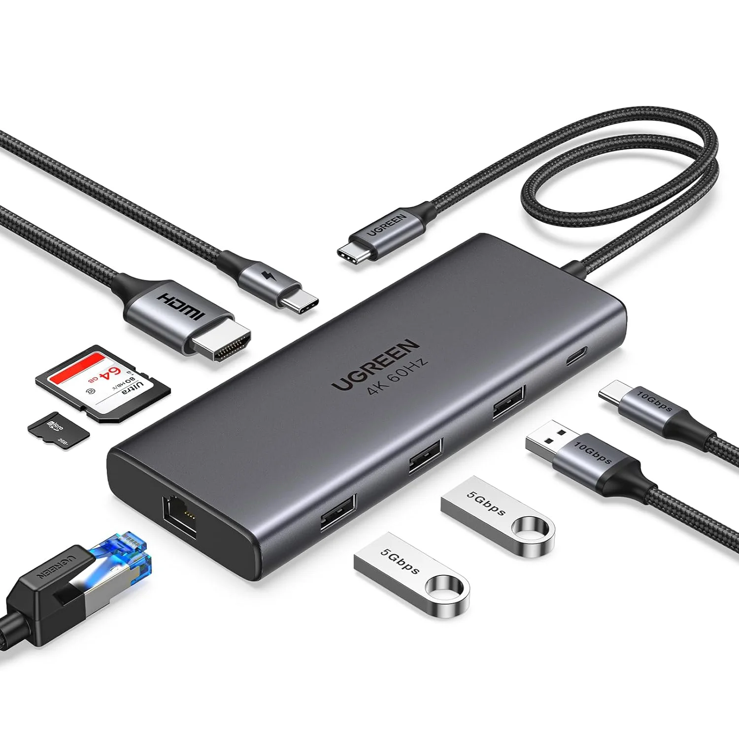 UGREEN Revodok Pro 109 USB C Hub - 9 in 1 High-Speed Solution
