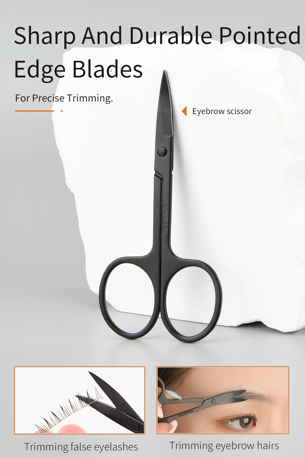 Unique Products 9 Piece Eyebrow Trimmer Eyelash Tweezers Set With