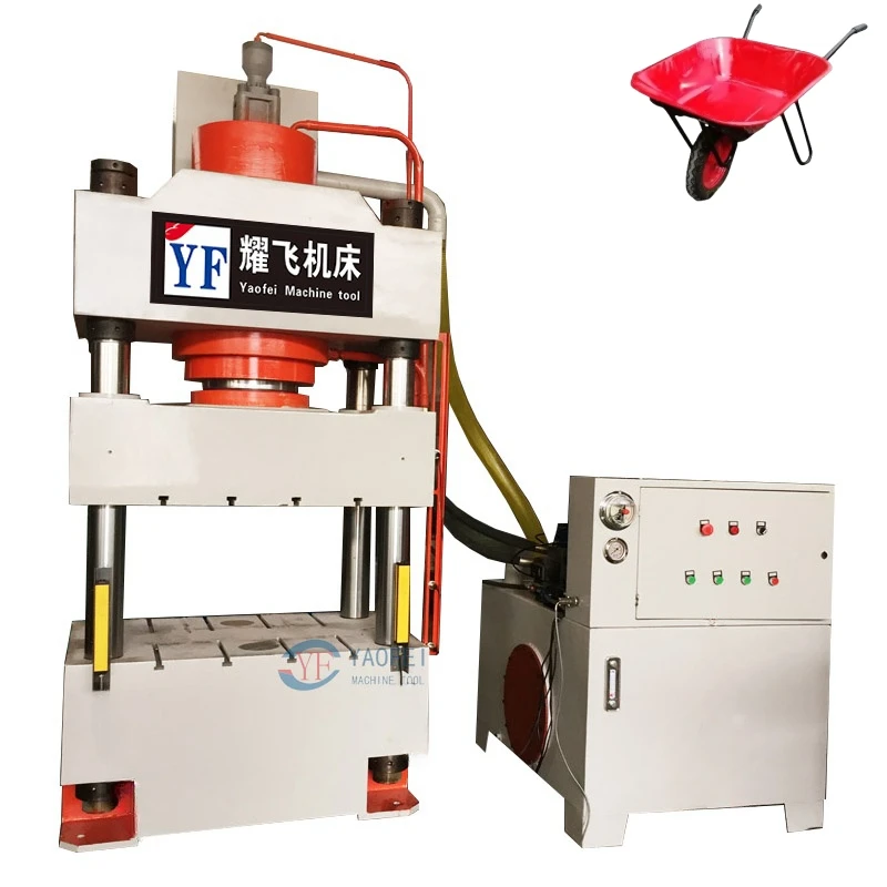Four Column Metal Stamping Deep Drawing Hydraulic Press Wheel Barrow /kitchen Sink Making Press Machine
