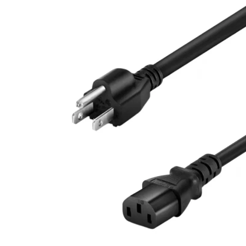 North American Style 3 Prong Cord 18 Awg 3 Wire Us Power Cord 3c Prong