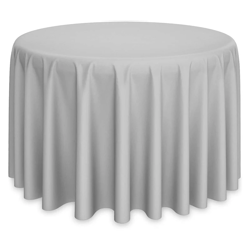 Hot Sale Luxury Home Textile Wedding Red Table Cloth Round Party