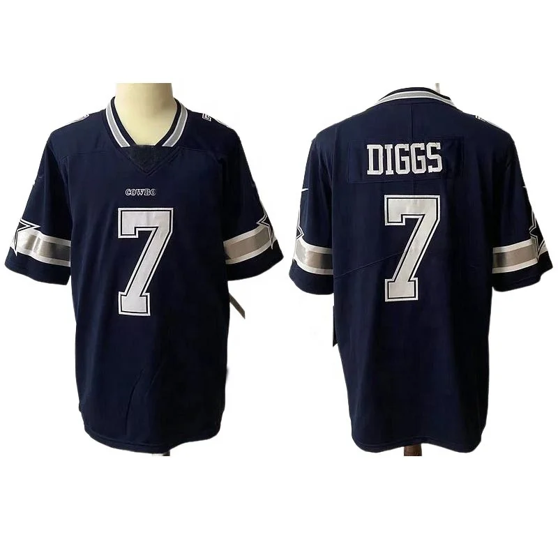 Dallas City Cow Stitched Jersey Team Uniform Men American Football Jersey# 88 Lamb #4 Prescott 