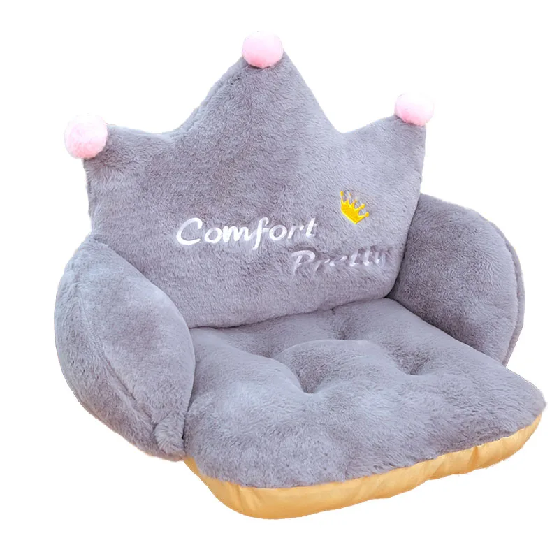 Crown Office Soft Cushion Plush Comfort Seat Pad Cozy Warm Seat Pillow  Armchair Seat Support Relieves Back Coccyx Sciatica and Tailbone Pain  Relief
