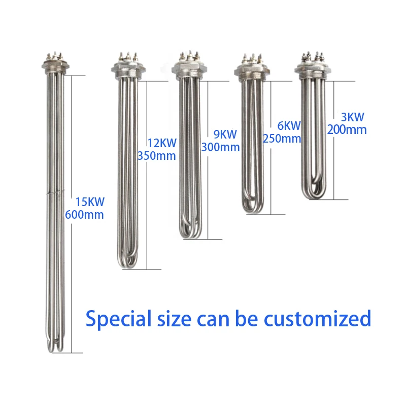 Industrial Tubular Immersion Water Heater 