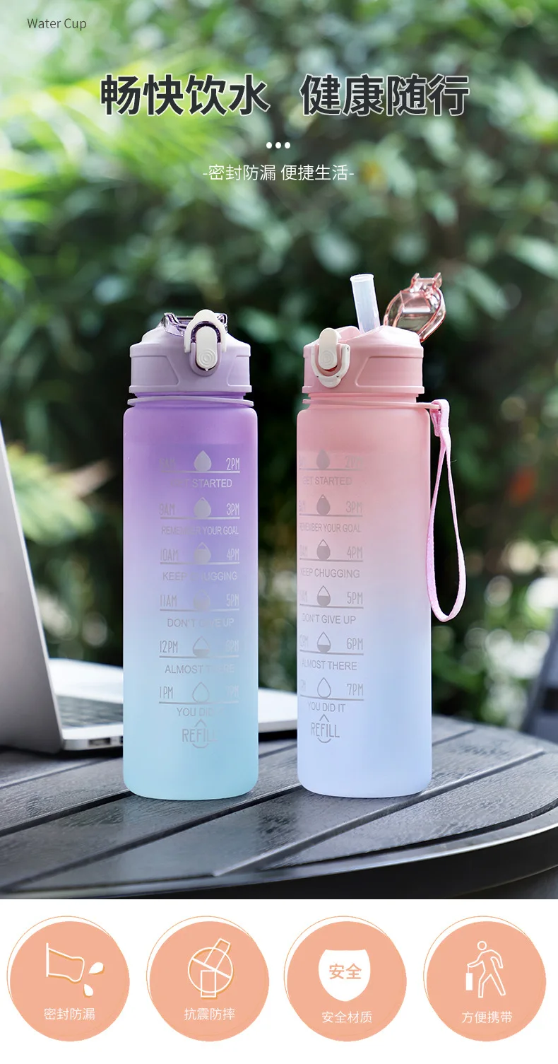 Color-changing Plastic Water Bottle For Boys And Girls Sports Water ...