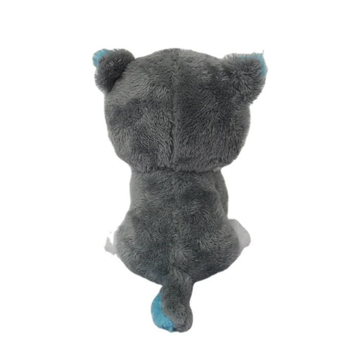 Low MOQ  Plush Simulation Alaskan Malamute Husky Stuffed Animal Toy Dog with Big Eye