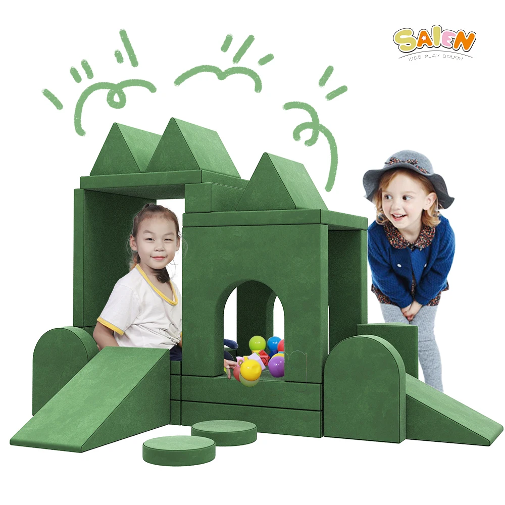 Endless Fun & Creativity Building Blocks Foldable Foam Play Sofa Fold