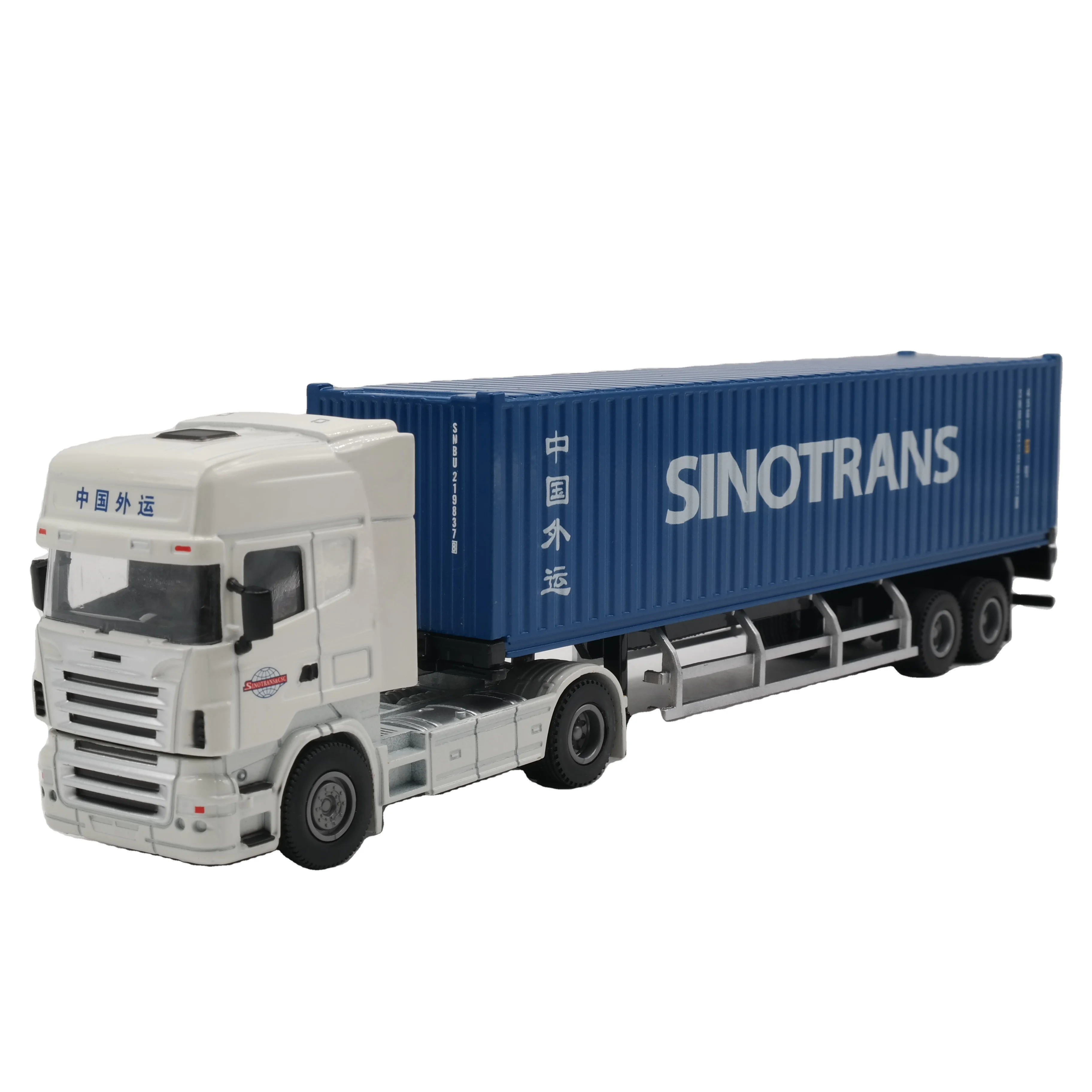 【A】O.A.S Container Model Factory Shipping Gift Customized 1:50 SINOTRANS Alloy Material  Container Model Truck