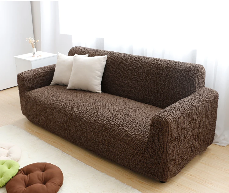 Neue Polyester Mikrofaser Anti-slip Neueste Design Couch Stricken Slip Abdeckung Sofa Abdeckung 3 Sitz Liege Sofa Abdeckungen