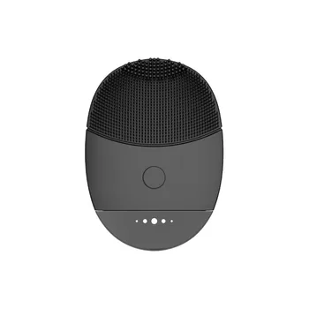 Mini Private Label Wash Deep Skin Cleaning Ultrasonic Electric Silicone Facial Cleansing Brush Cleanser