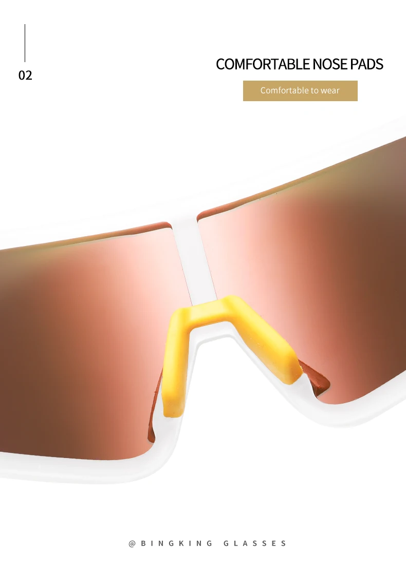 Big Matte Transparent Outdoor Eyewear Sport Cycling Sunglasses Frame