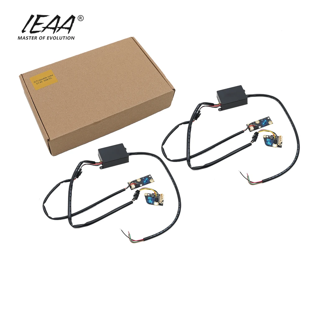 أضواء LED مزدوجة اللون صفراء وبيضاء لمصابيح النهار لسيارات BMW الفئة الخامسة M5 G30 G38 F90 530 525، ضوء نهاري LED 2021-2023