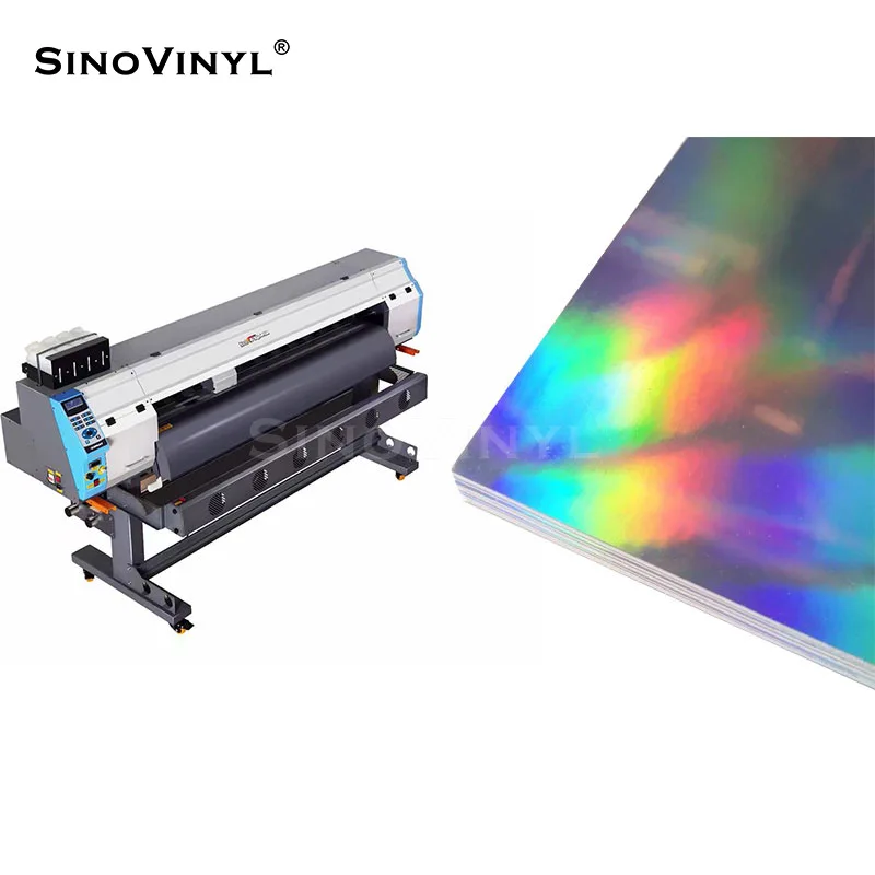 Source SINOVINYL Eco Solvent Inkjet Graphic Printable Material Chrome  sticker Laser Rainbow Self Adhesive Holographic Printing Vinyl on  m.alibaba.com